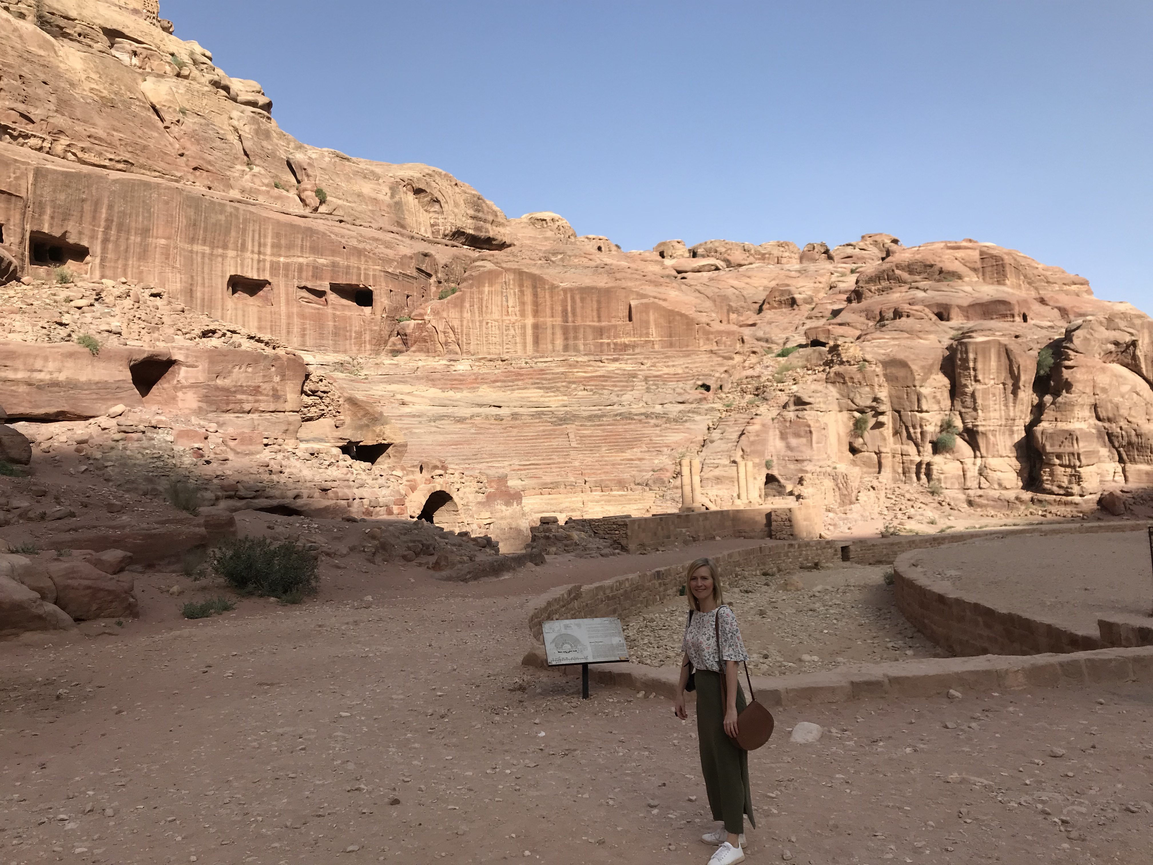 Petra in Jordanië lastig wandeling warm