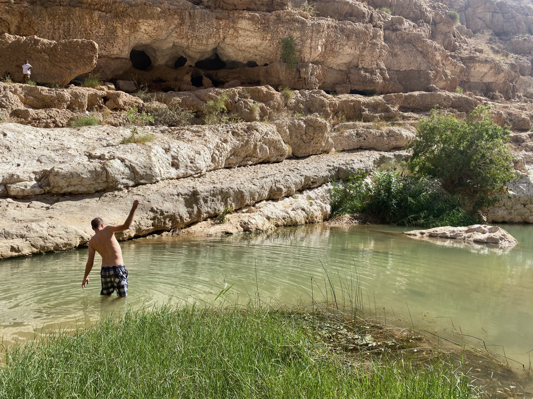 Wadi Shab Oman zwemmen