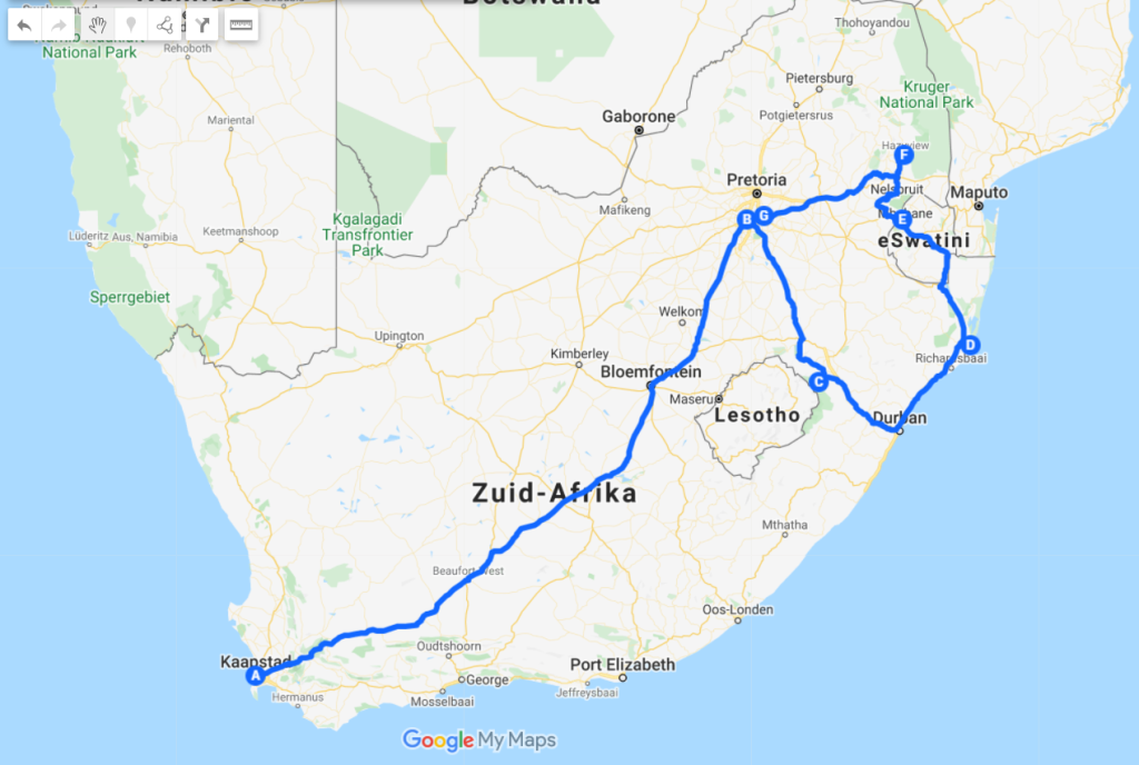 Zuid-Afrika Route 3 weken blogpost 