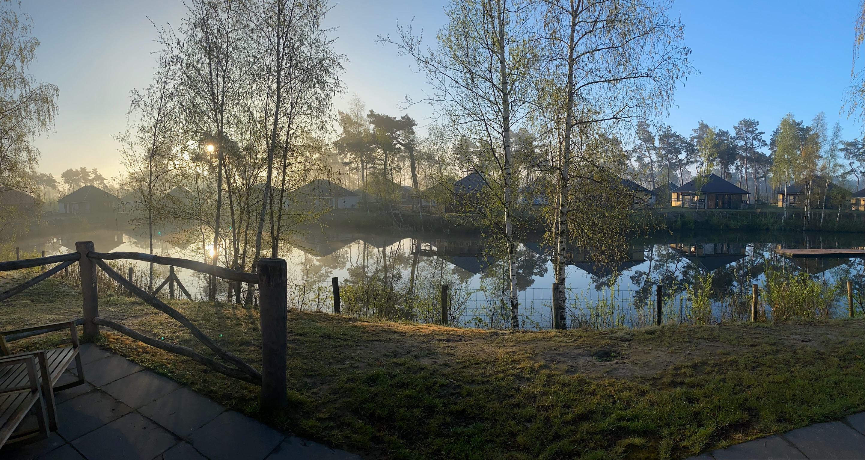 Safari resort terras slapen