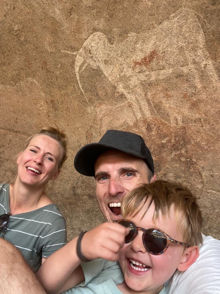 Phillip’s Cave olifant wit rotsschildering