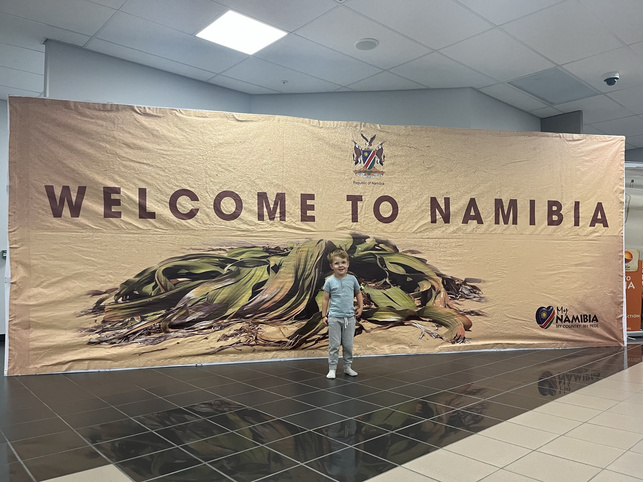 Namibië luchthaven windhoek