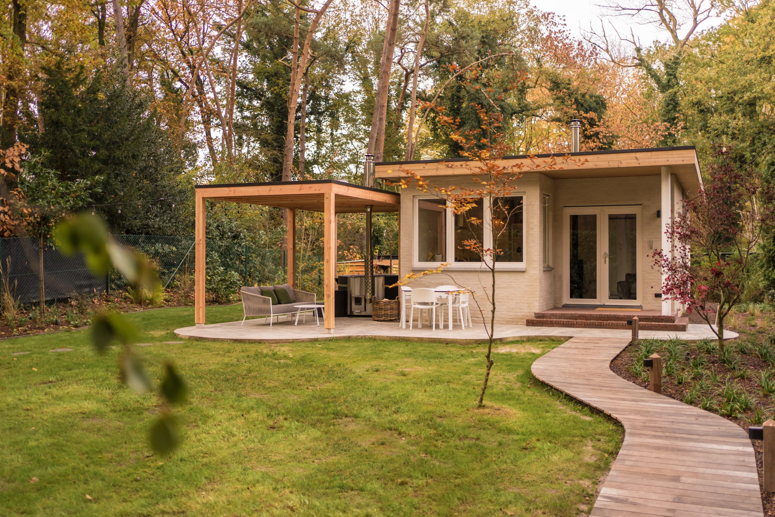 Vakantiehuisje in het bos