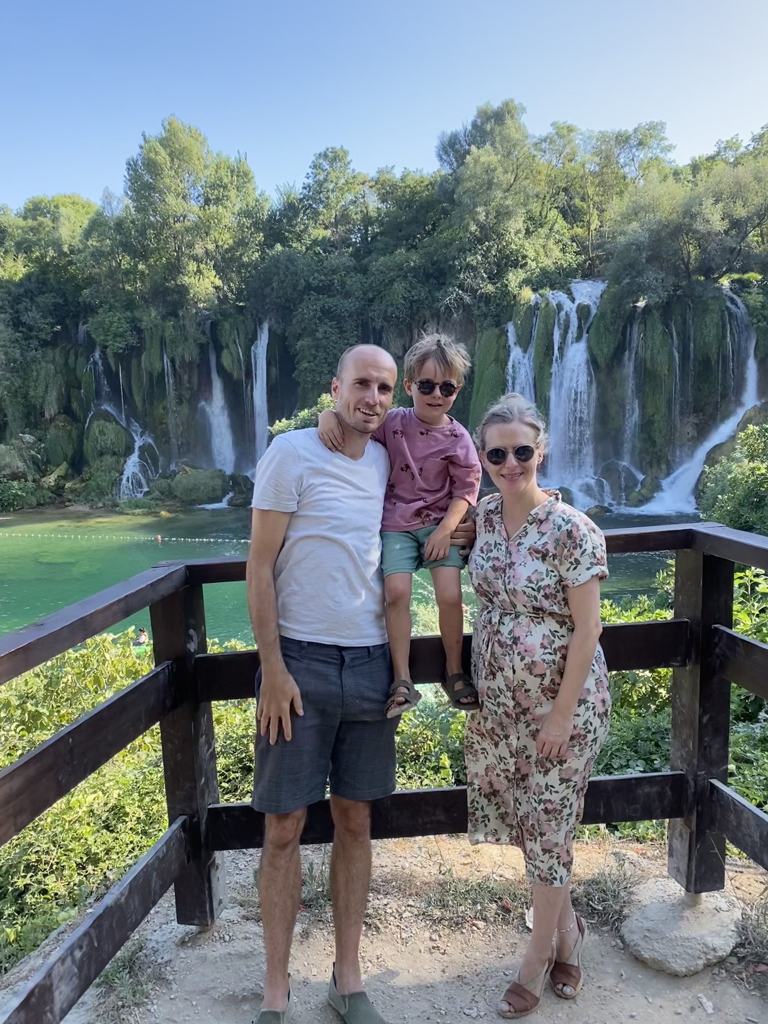 Foto bij de Kravice watervallen bosnië