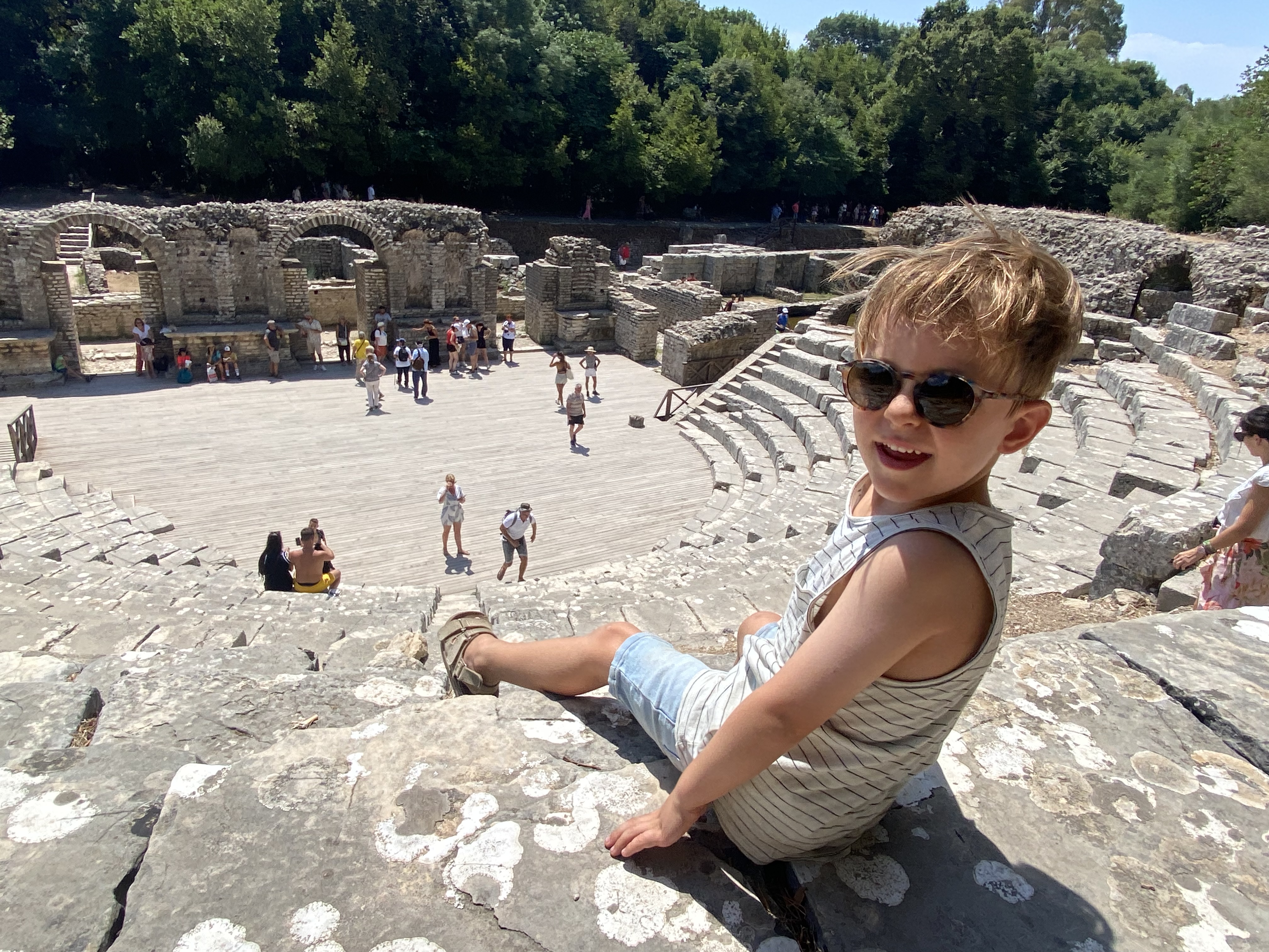 Foto bij historische site Butrint in Albanië nabij Ksamil tijdens een rondreis door de Balkan