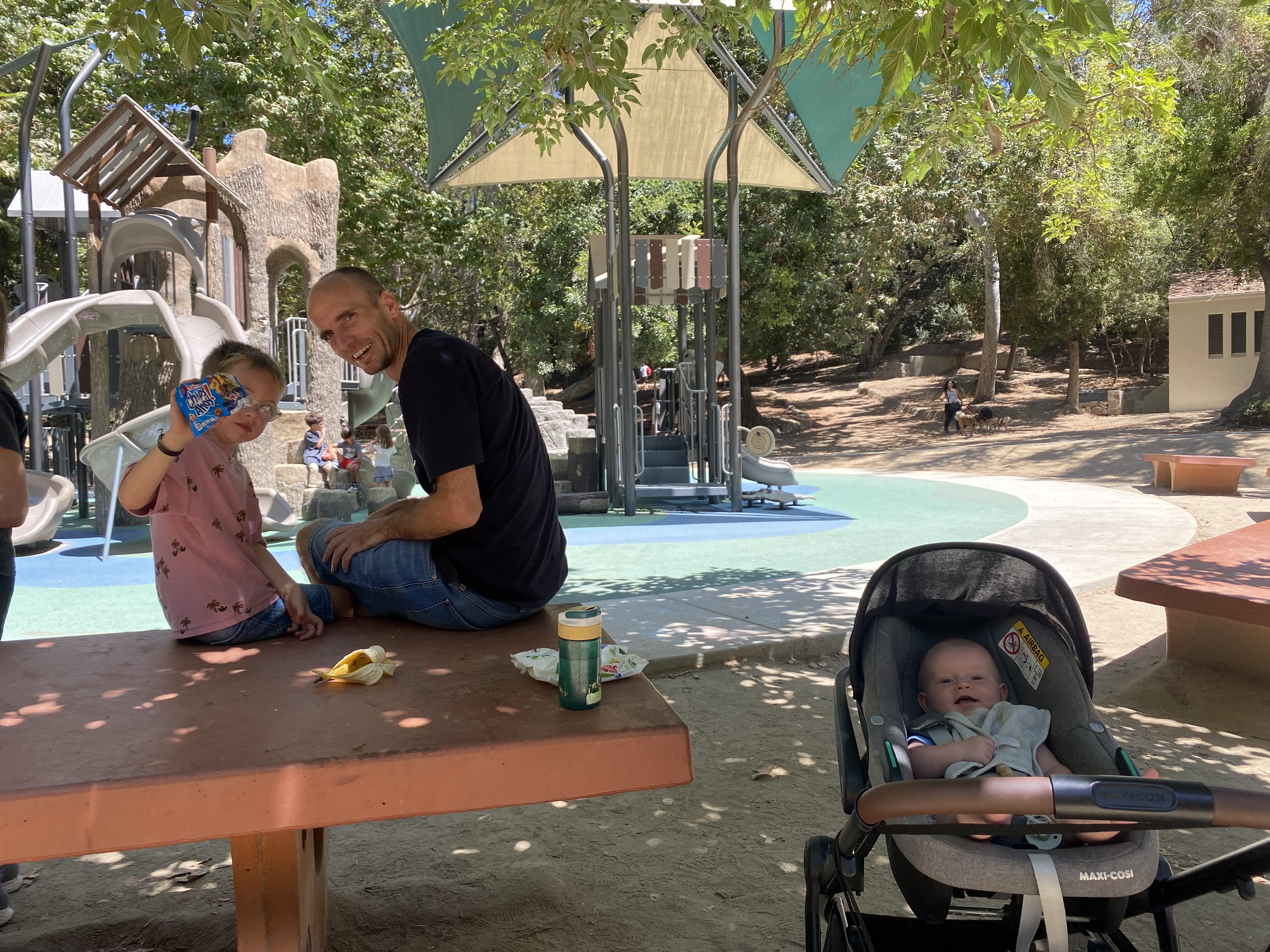 Parken in Los Angeles met speeltuin